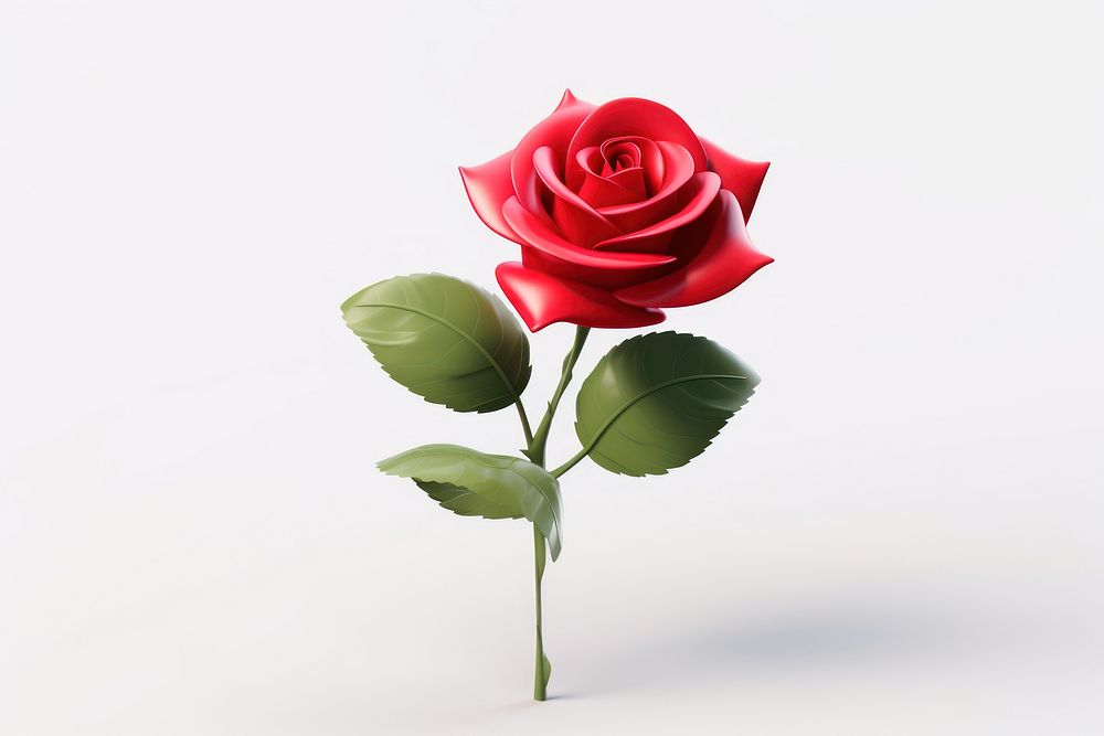 Flower plant rose blossom. AI generated Image by rawpixel.