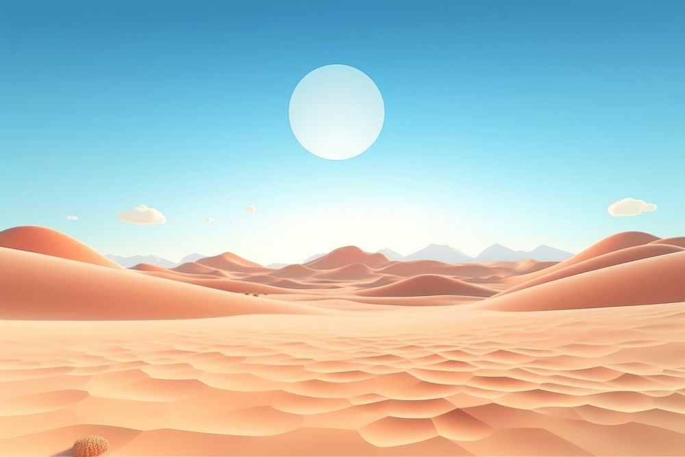 Desert outdoors nature moon. AI generated Image by rawpixel.