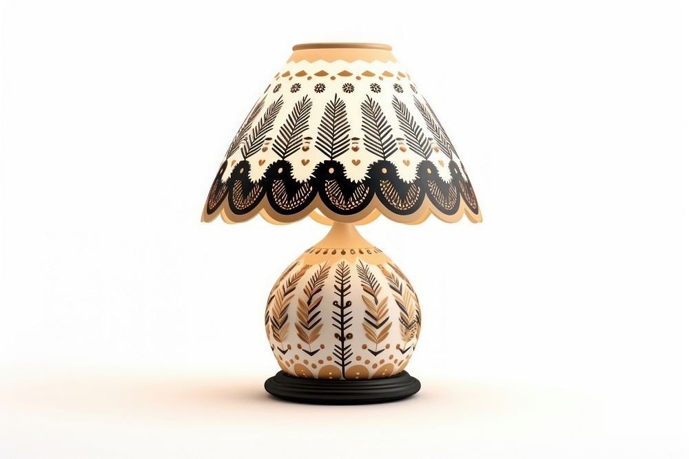 Lamp lampshade white background decoration. AI generated Image by rawpixel.