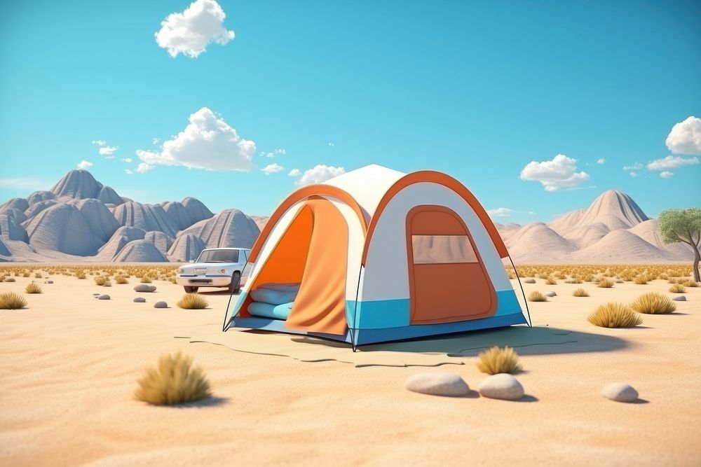 Camping tent outdoors nature. 