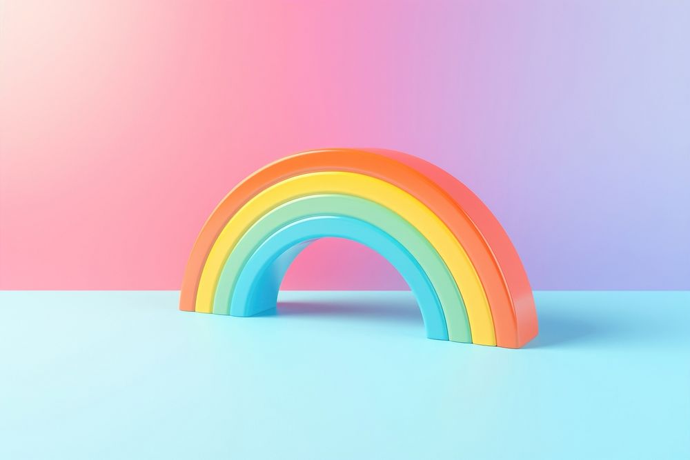 Rainbow architecture refraction spectrum. AI generated Image by rawpixel.