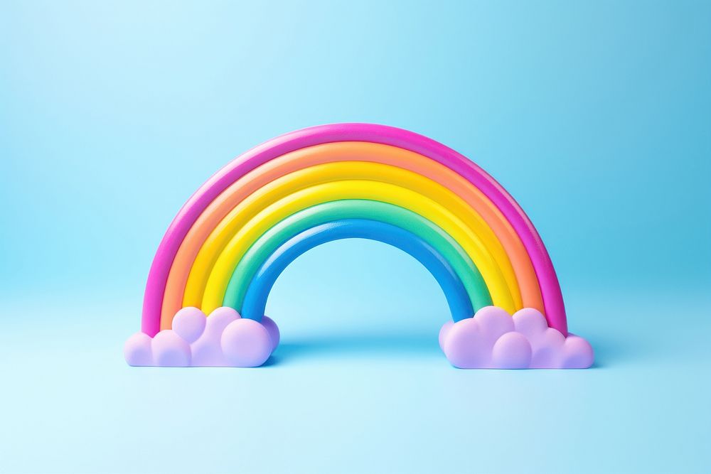 Rainbow architecture spectrum idyllic. AI generated Image by rawpixel.
