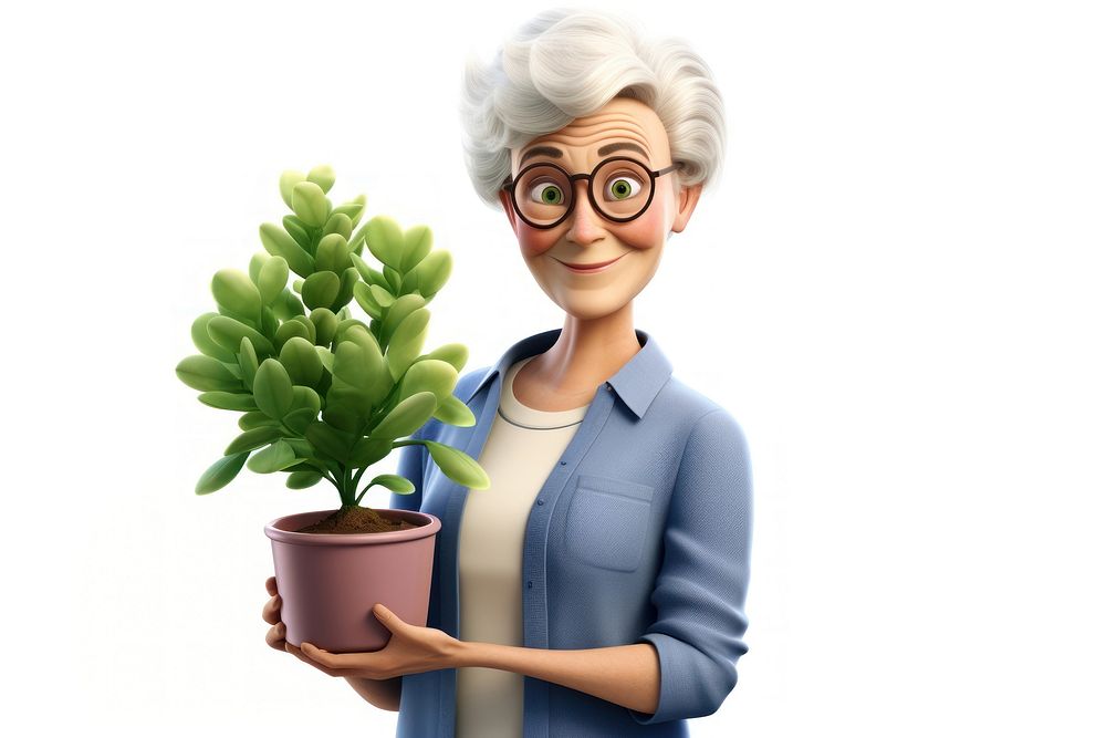 Plant houseplant gardening portrait. AI generated Image by rawpixel.