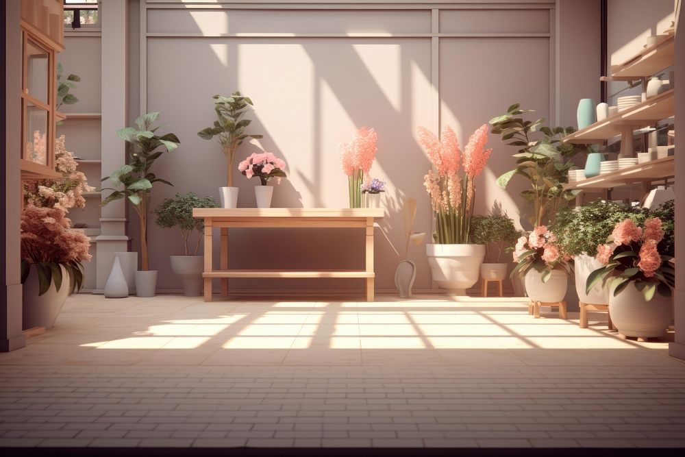 Flower architecture building plant. AI generated Image by rawpixel.