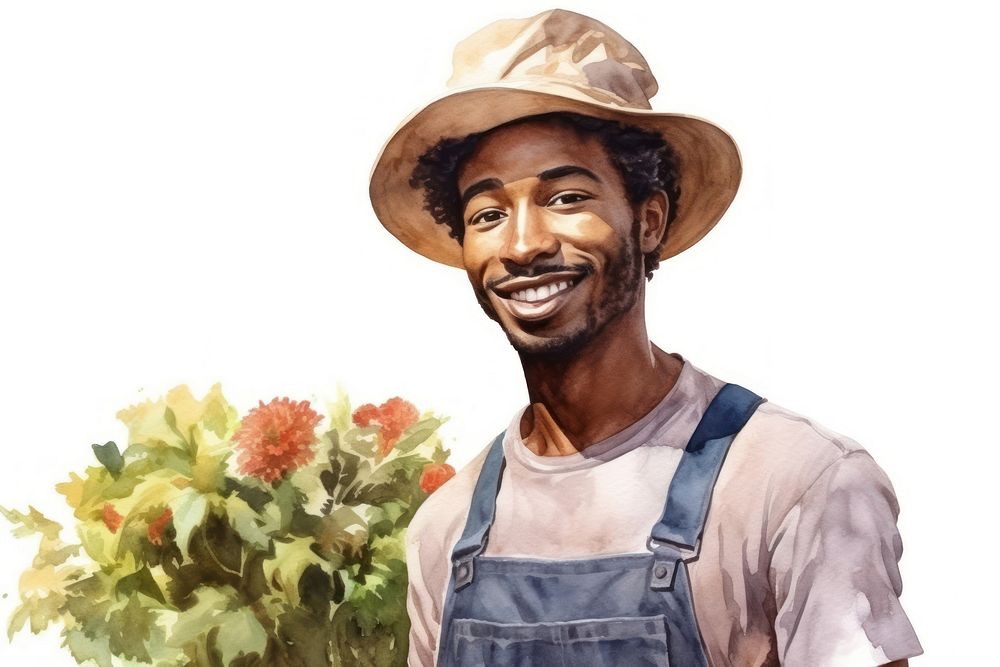 Gardener portrait outdoors adult. AI generated Image by rawpixel.