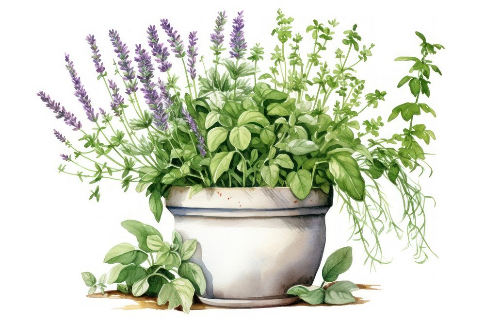 Herbs lavender flower plant. AI generated Image by rawpixel.