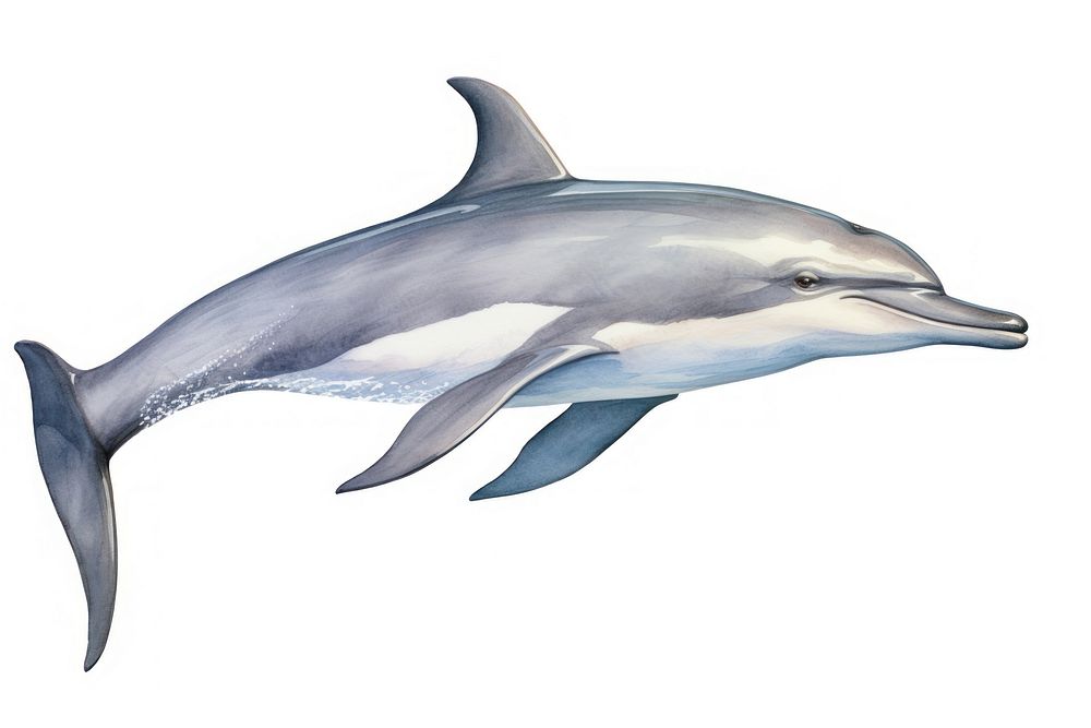 Dolphin animal mammal fish. AI generated Image by rawpixel.