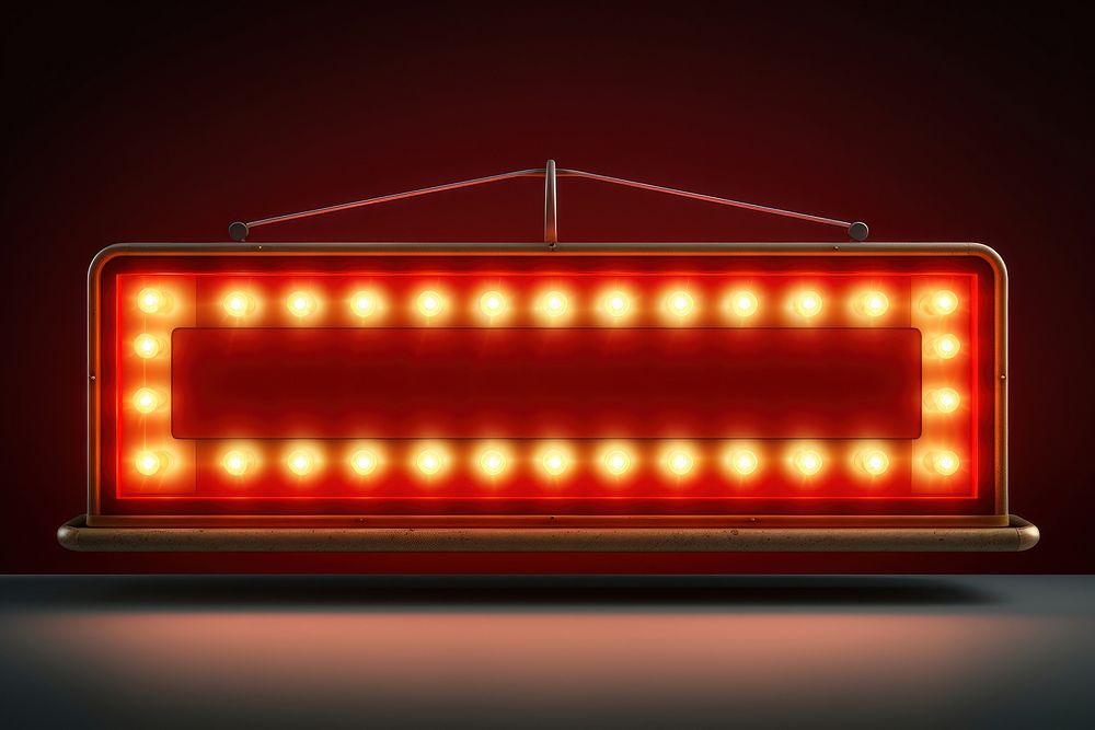 Light sign red illuminated. AI generated Image by rawpixel.