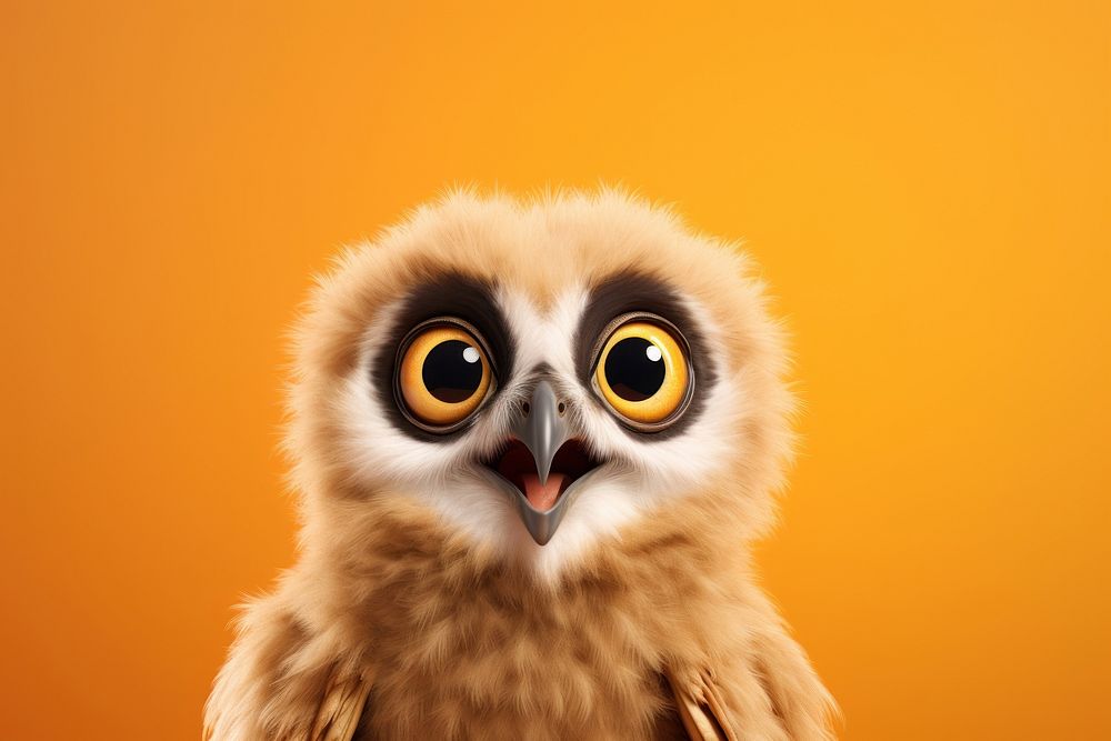 Owl animal beak bird. AI generated Image by rawpixel.