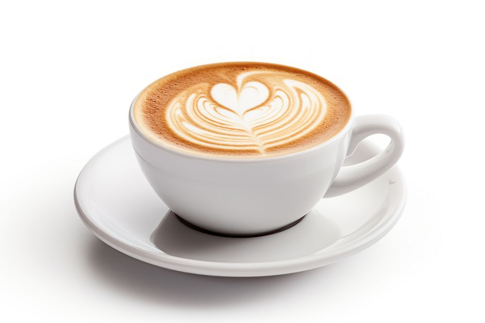 Latte mug cappuccino coffee. AI generated Image by rawpixel.