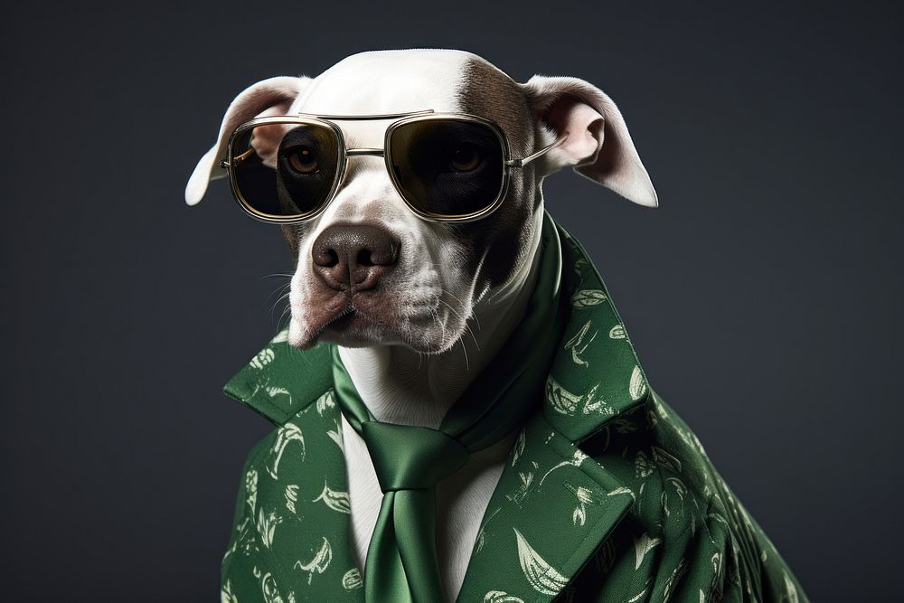 Sunglasses dog portrait animal. AI generated Image by rawpixel.