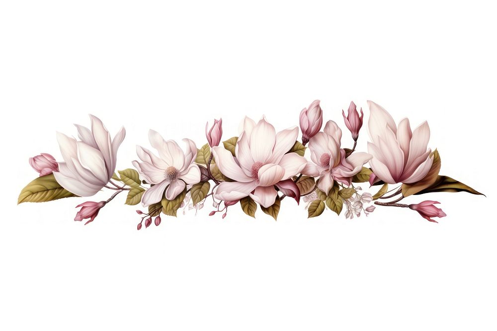 Flower magnolia blossom plant. AI generated Image by rawpixel.