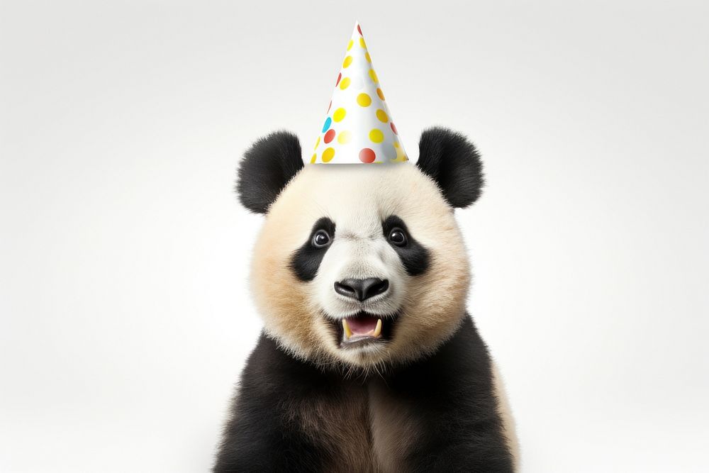 Mammal animal panda party. AI generated Image by rawpixel.