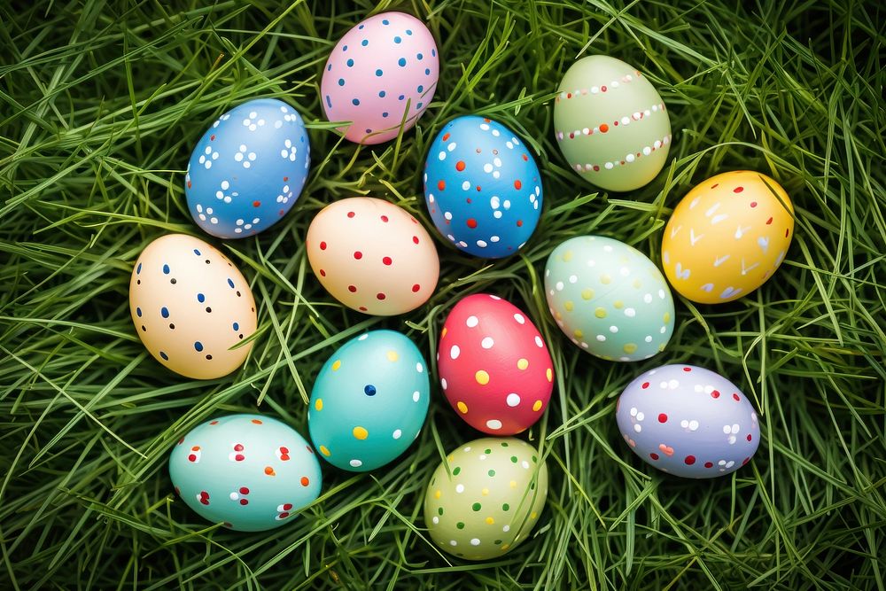Egg easter green grass. AI generated Image by rawpixel.