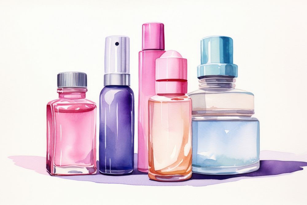 Cosmetics perfume bottle beauty product. AI generated Image by rawpixel.