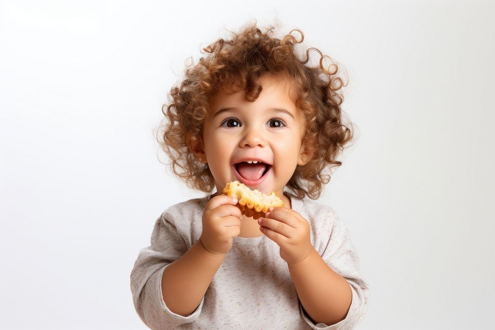 Eating biting child baby. AI generated Image by rawpixel.