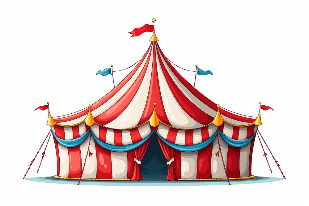 Circus recreation tent architecture. AI generated Image by rawpixel.