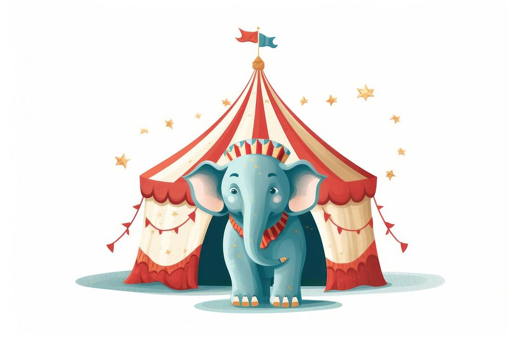 Circus animal cute representation. AI generated Image by rawpixel.