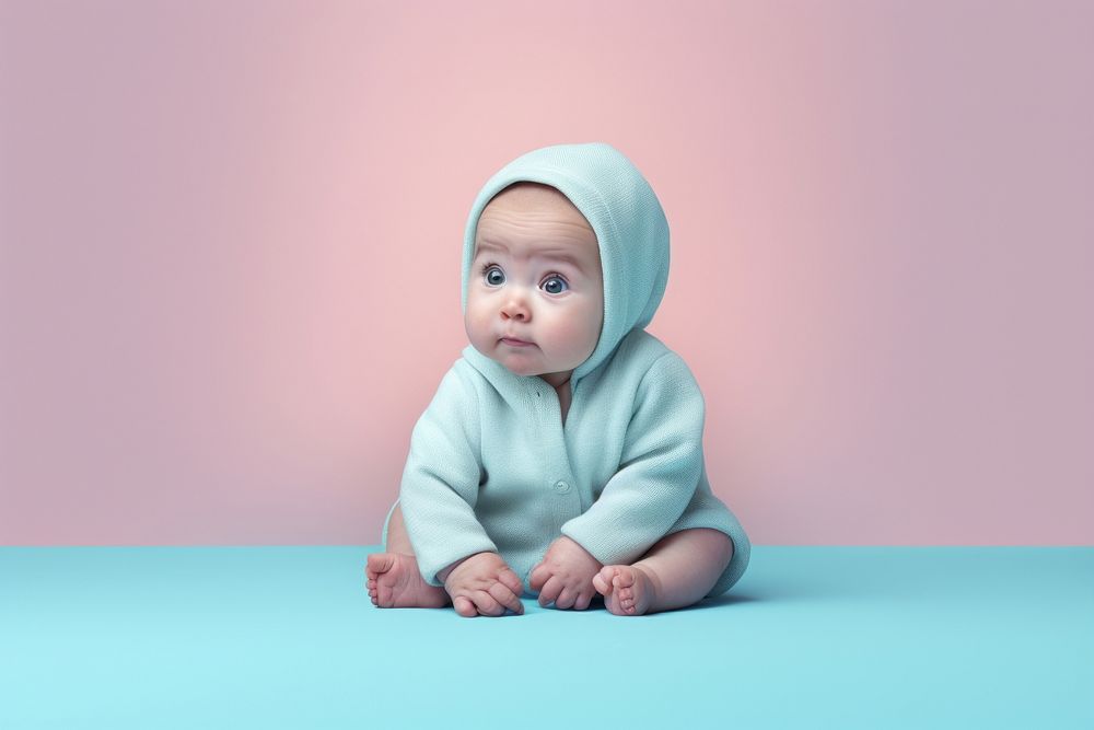 Baby portrait crawling photography. AI generated Image by rawpixel.