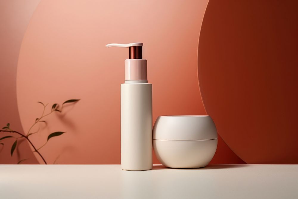 Bottle container cosmetics ceramic. AI generated Image by rawpixel.