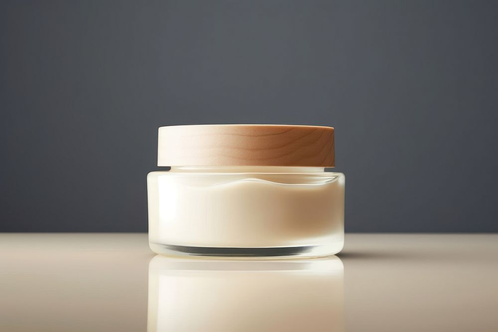 Cosmetics jar container lighting. AI generated Image by rawpixel.