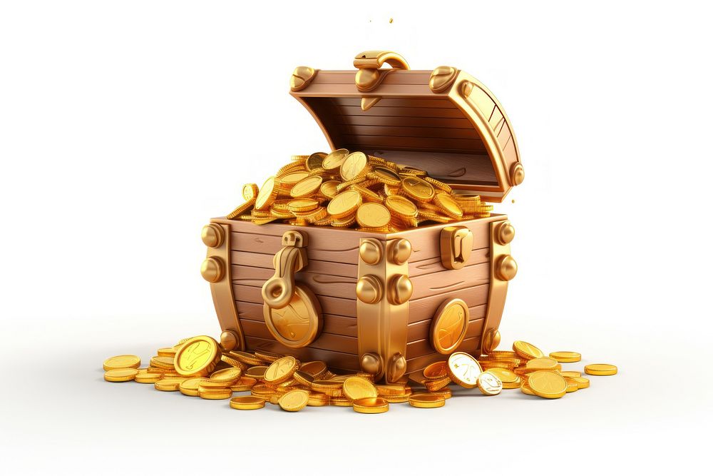 Treasure white background investment abundance. AI generated Image by rawpixel.