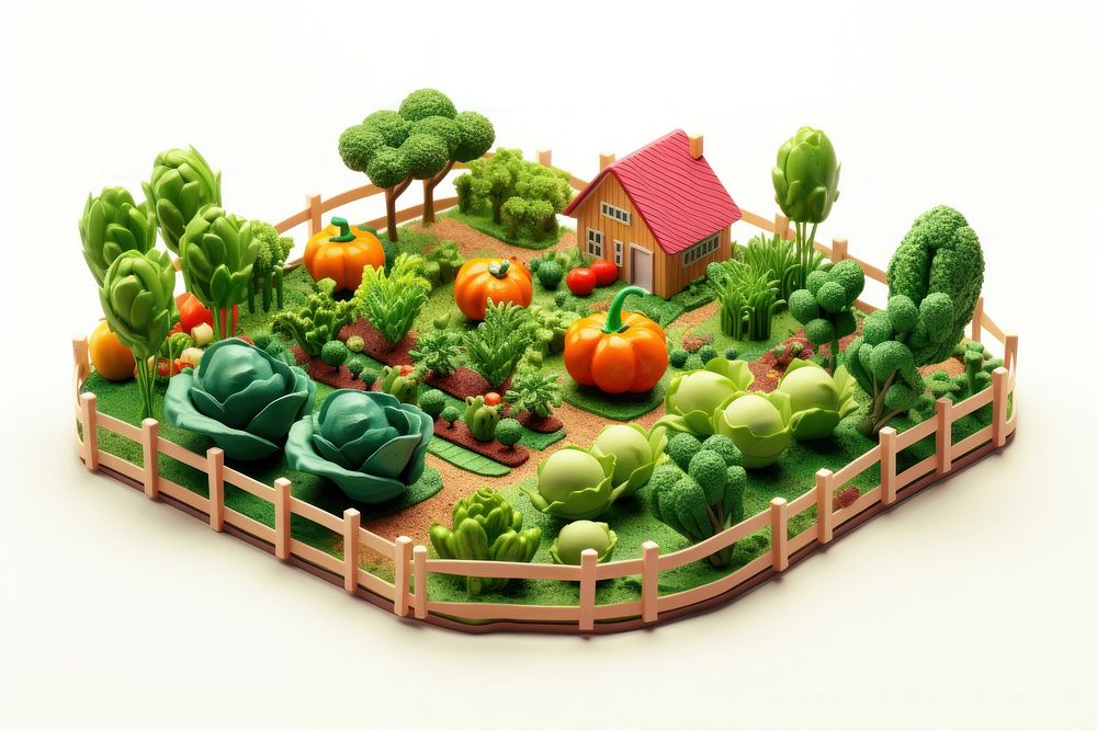 Vegetable garden green food. AI generated Image by rawpixel.
