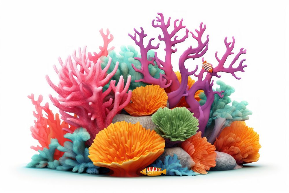 Nature plant fish reef. AI generated Image by rawpixel.