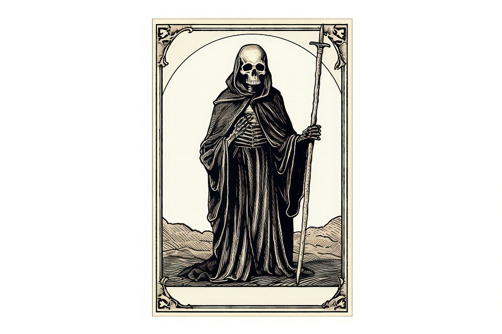 Tarot card drawing adult representation. AI generated Image by rawpixel.