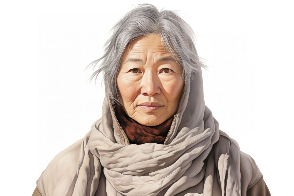 Siberia portrait adult woman. AI generated Image by rawpixel.