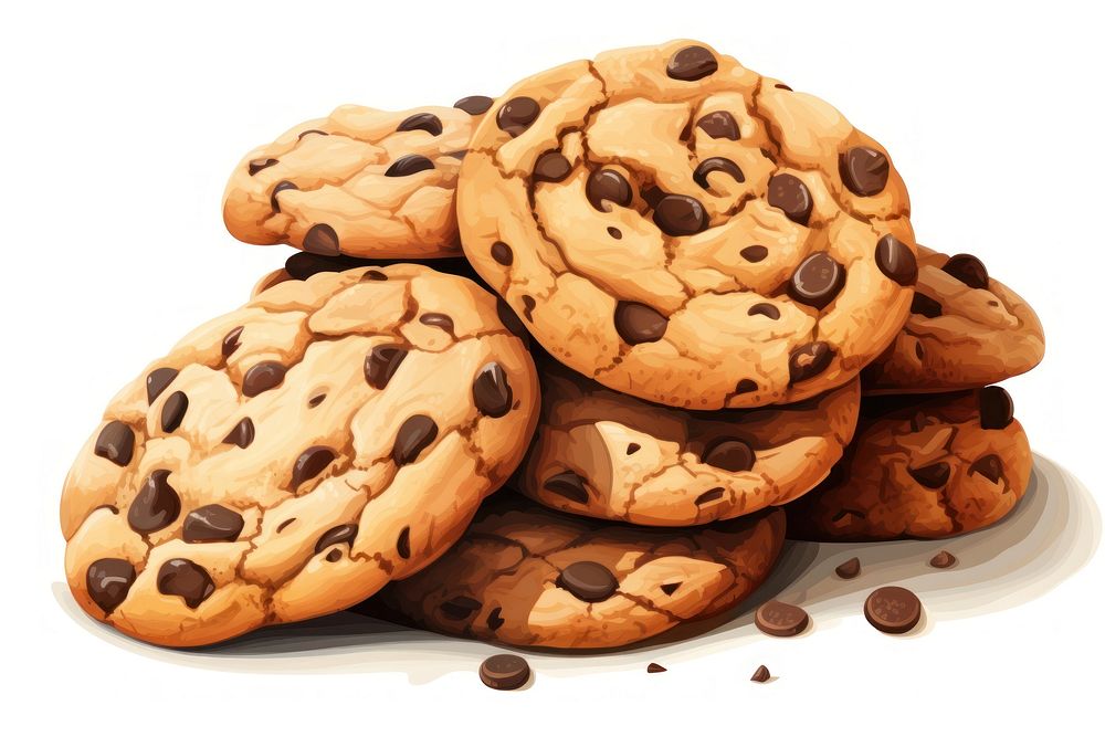 Cookie chocolate dessert food. AI generated Image by rawpixel.