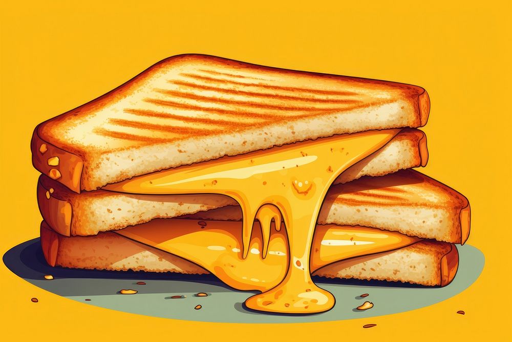 Sandwich bread food breakfast. AI generated Image by rawpixel.