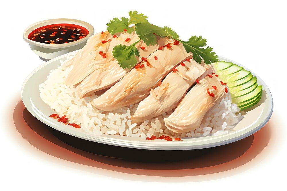 Rice food meal dish. AI generated Image by rawpixel.
