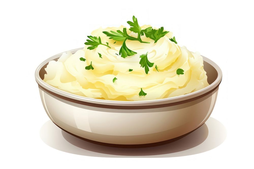 Food mashed potato mayonnaise vegetable. AI generated Image by rawpixel.