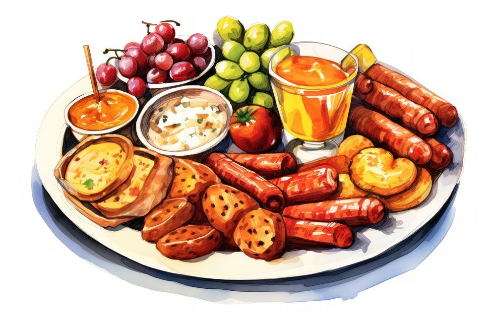 Platter brunch plate food. AI generated Image by rawpixel.