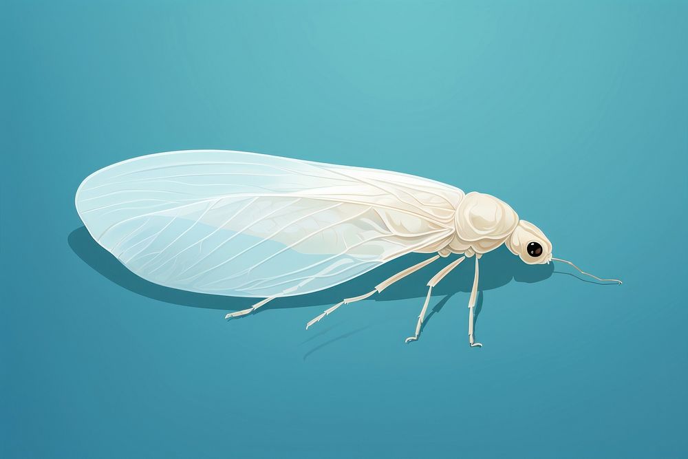Animal white fly magnification. AI generated Image by rawpixel.
