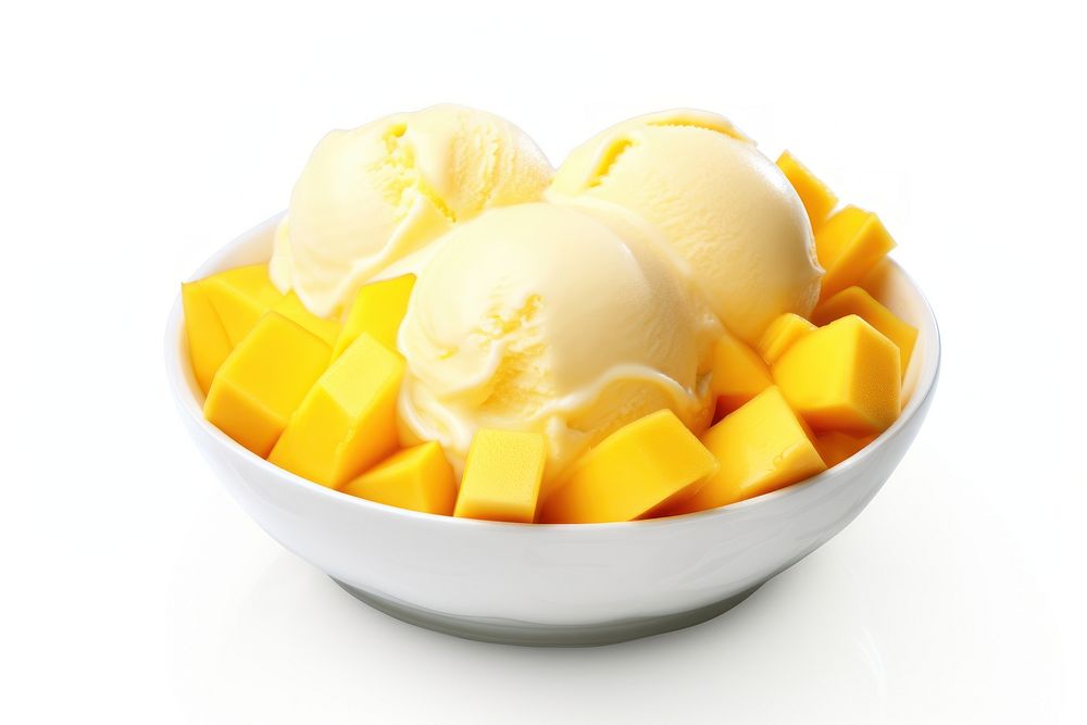 Mango cream dessert food. AI generated Image by rawpixel.