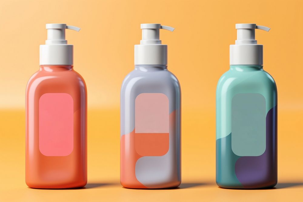 Bottle container variation cosmetics. 