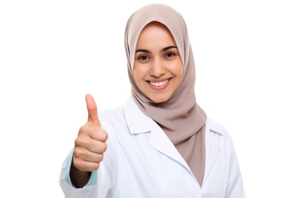 Doctor finger hand white background. AI generated Image by rawpixel.