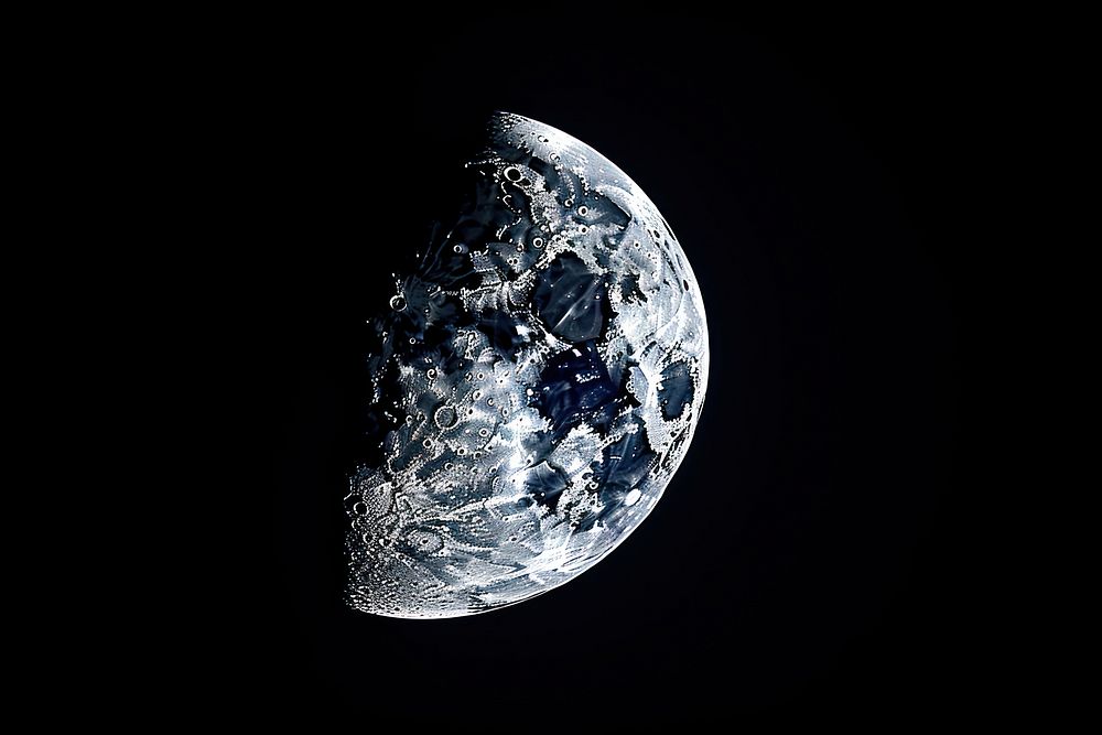 Moon astronomy planet nature. AI generated Image by rawpixel.