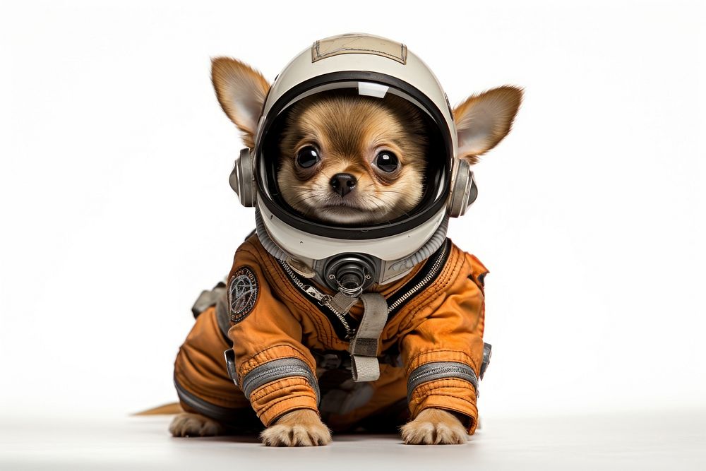 Dog astronaut animal mammal. AI generated Image by rawpixel.