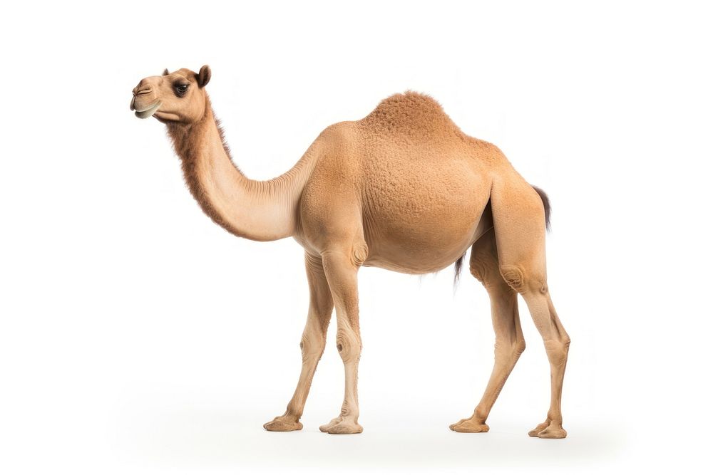 Camel animal mammal white background. AI generated Image by rawpixel.