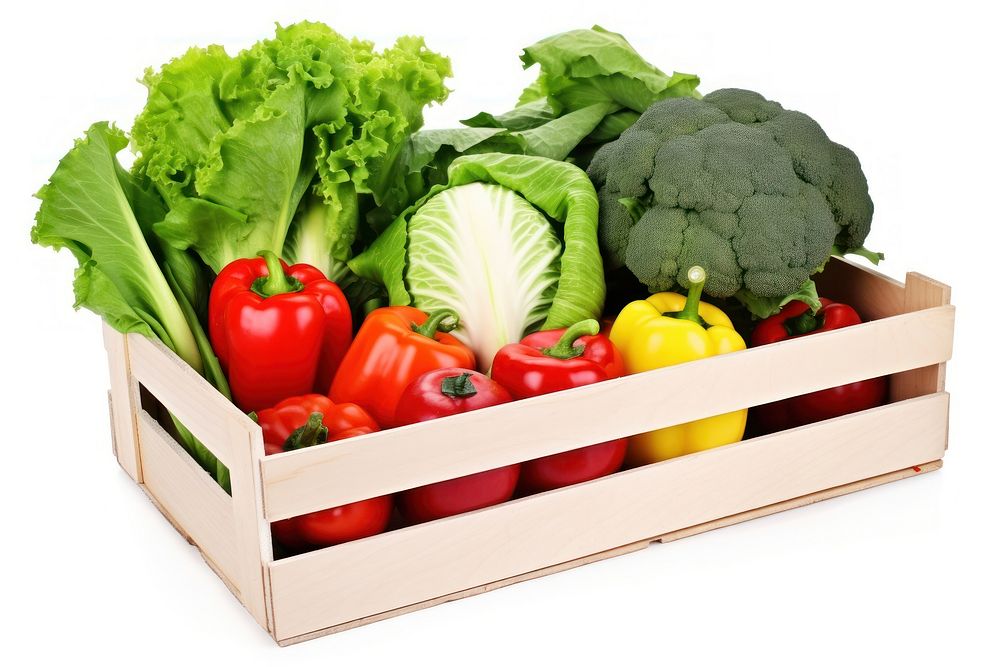 Vegetable produce crate plant. 