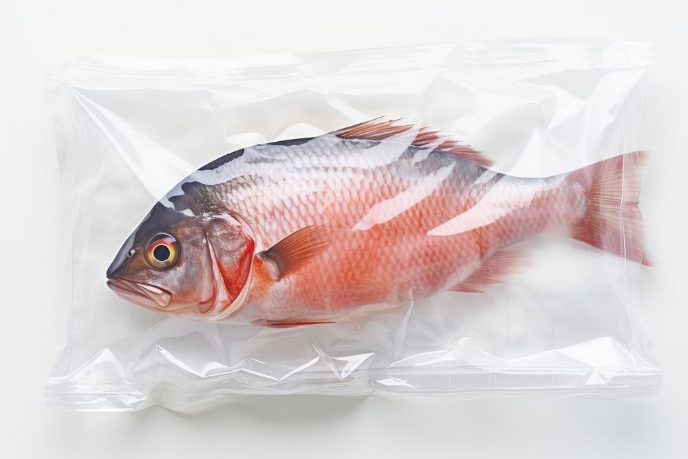 Fish seafood plastic animal. AI generated Image by rawpixel.