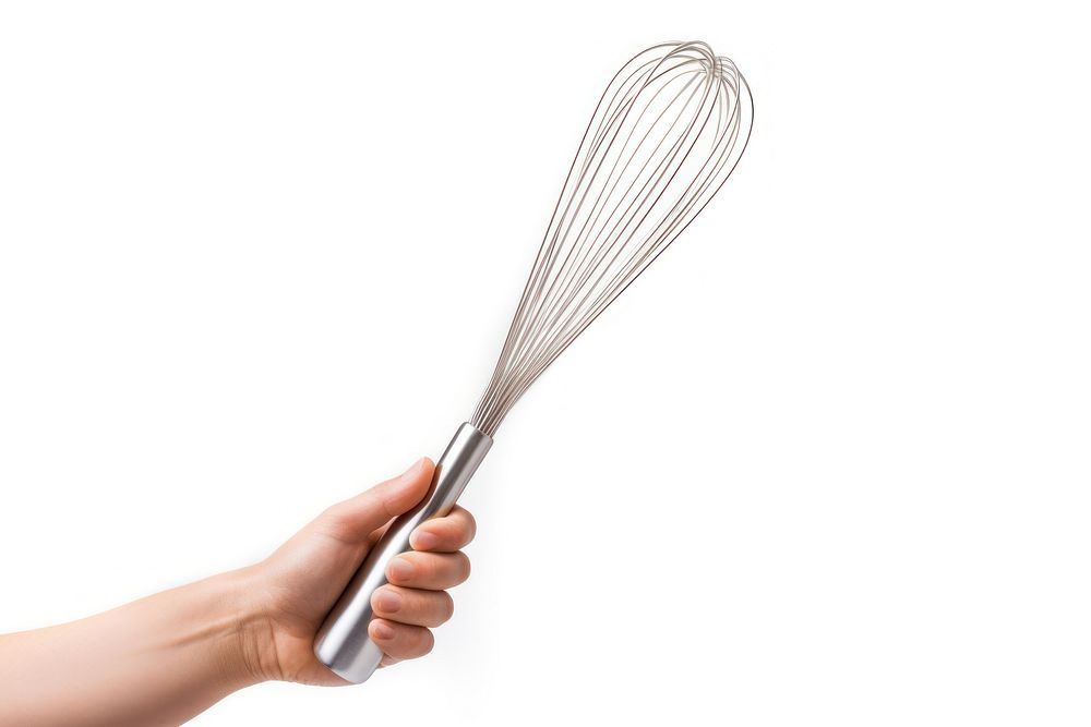 Holding hand white background silverware. AI generated Image by rawpixel.