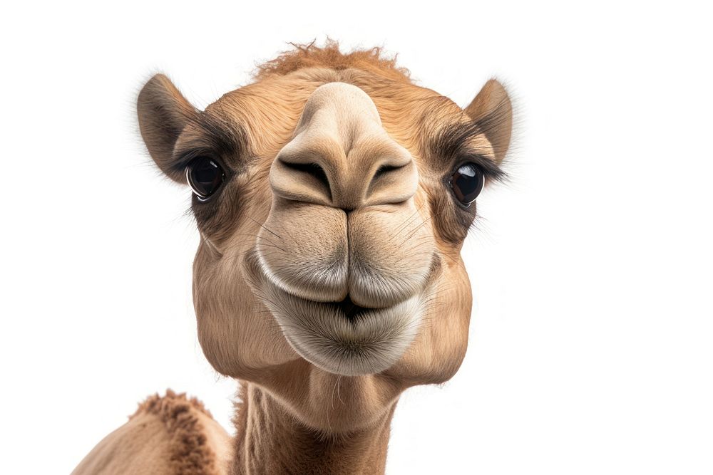 Camel mammal animal white background. AI generated Image by rawpixel.