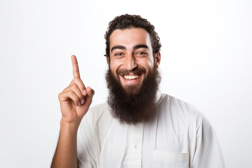 Laughing smiling beard adult. AI generated Image by rawpixel.