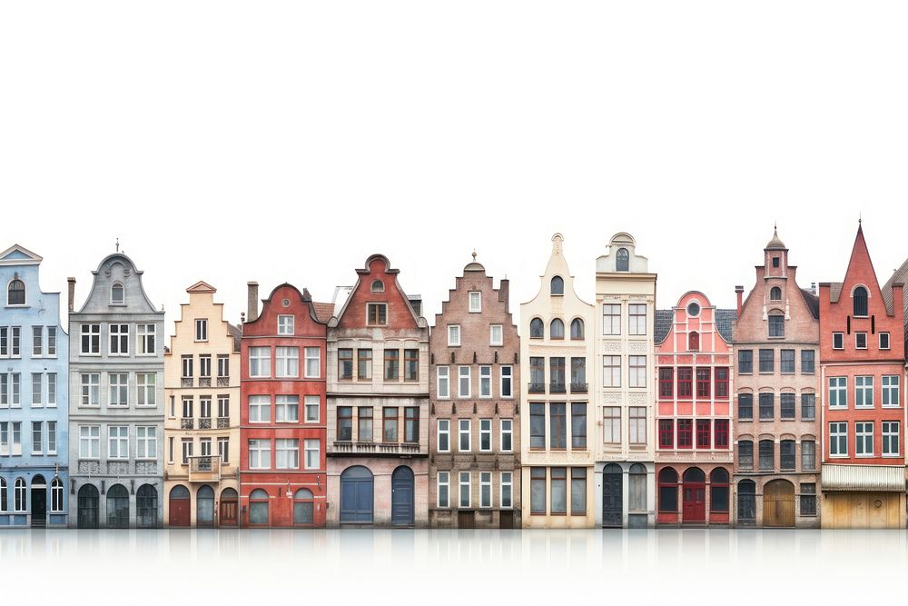 Brussels architecture waterfront metropolis. AI generated Image by rawpixel.