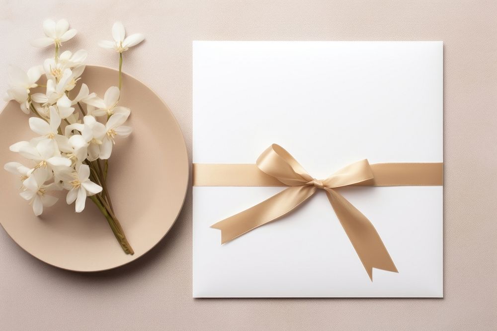 Envelope ribbon flower plant. AI generated Image by rawpixel.