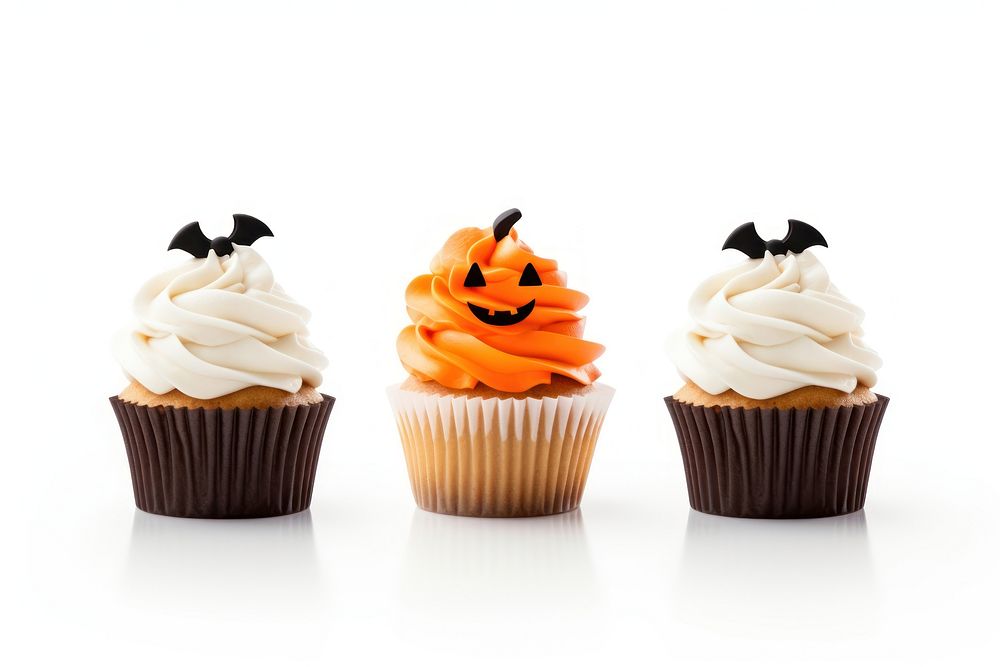 Cupcake halloween dessert icing. AI generated Image by rawpixel.